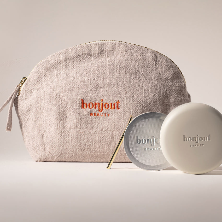 Bonjout Beauty's Le Balm Set including Le Balm Product, Golden Spatula and Branded Linen Bag